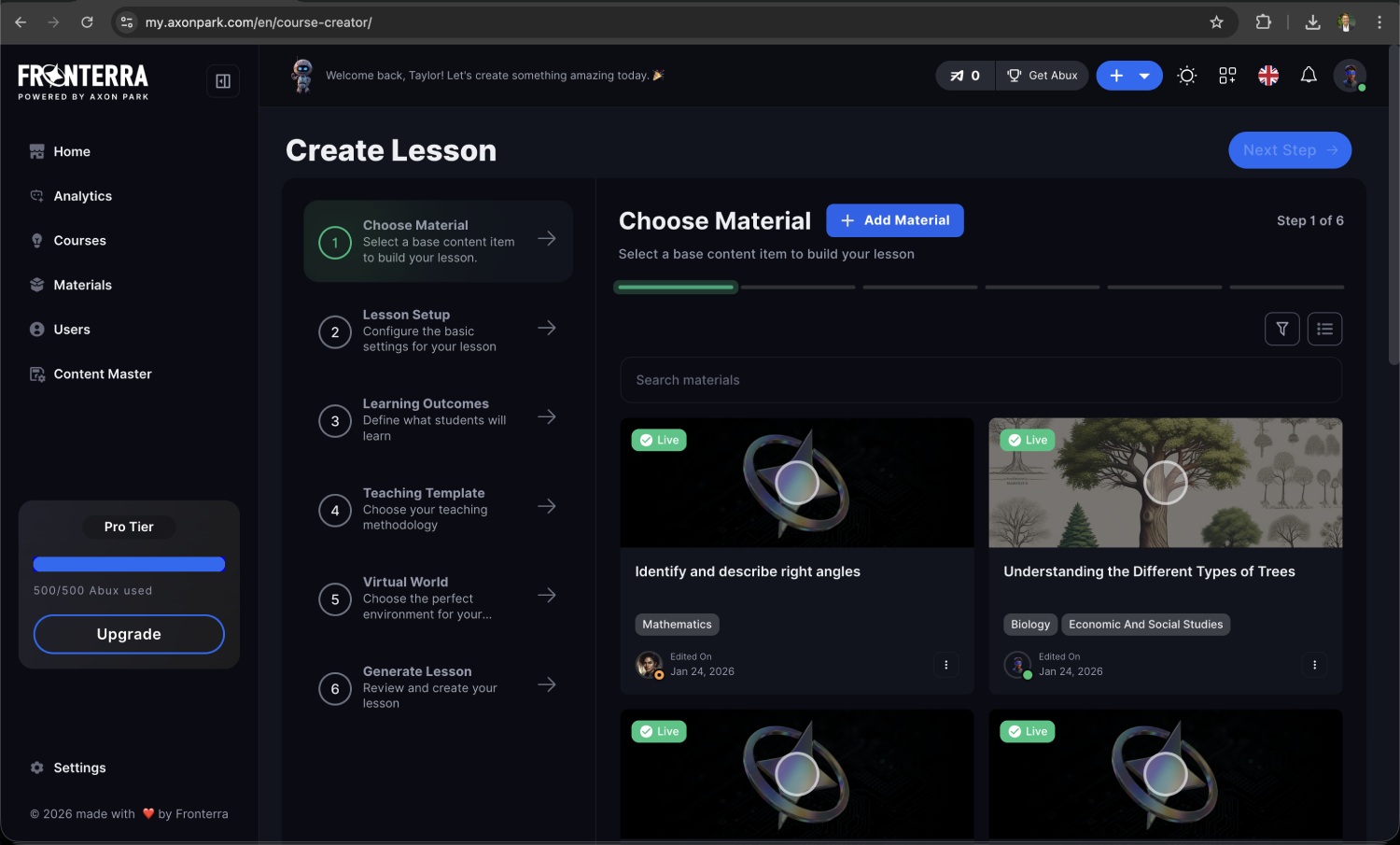 Web Portal Fronterra